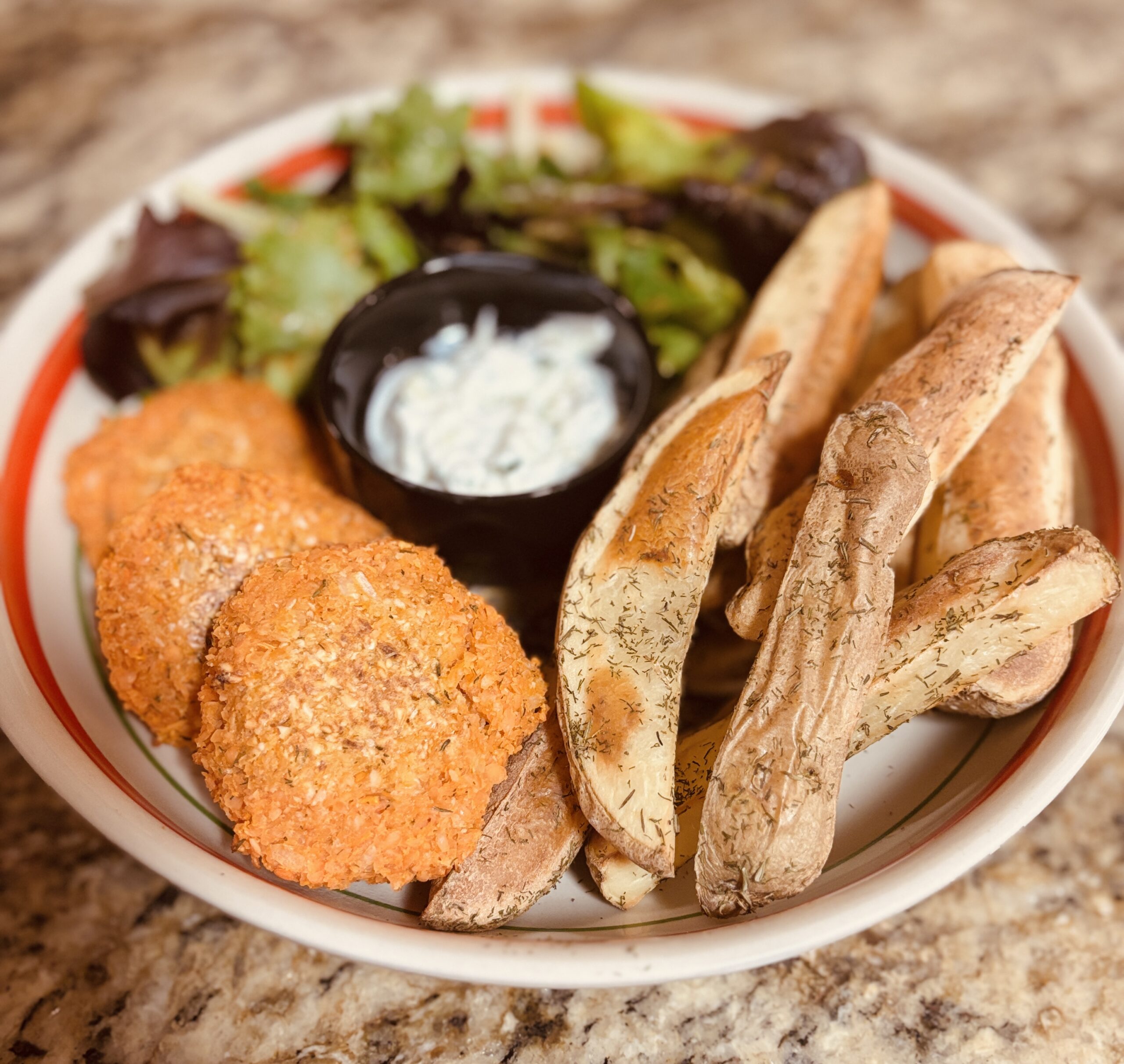 Crispy Oil Free Potato Wedges